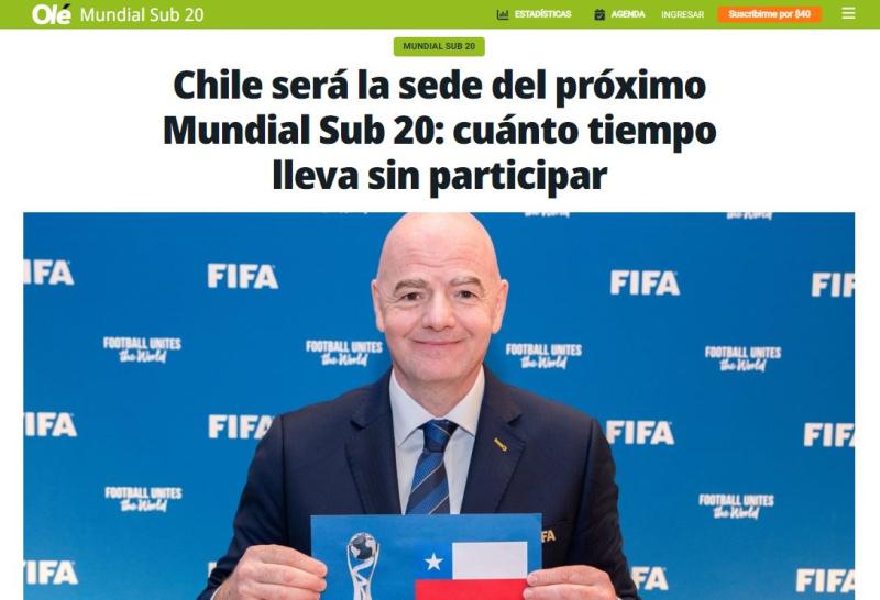 Medio argentino se burló de Chile tras ser designado como sede del Mundial Sub 20 2025