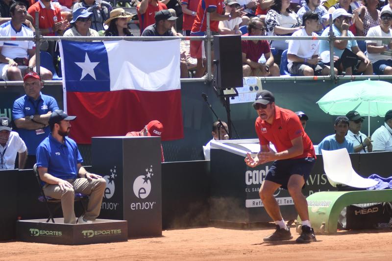El equipo chileno de Copa Davis confirmó la sede y superficie para la serie ante Perú. Imagen: Photosport.