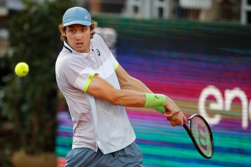 Nicolás Jarry tiene la derecha más potente del Top 20 de la ATP - Crédito: Photosport.