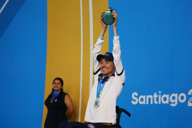Alberto Abarza hizo historia en el deporte chileno durante Santiago 2023 - Créditos: Photosport