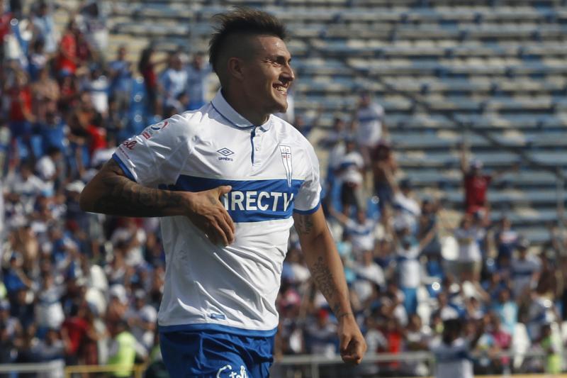 Nicolás Castillo recibiría la peor de las noticias tras incidente con entrenador de la U. Imagen: Photosport.