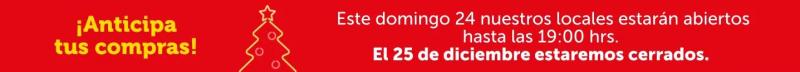 Santa Isabel - Horarios de supermercados en Navidad