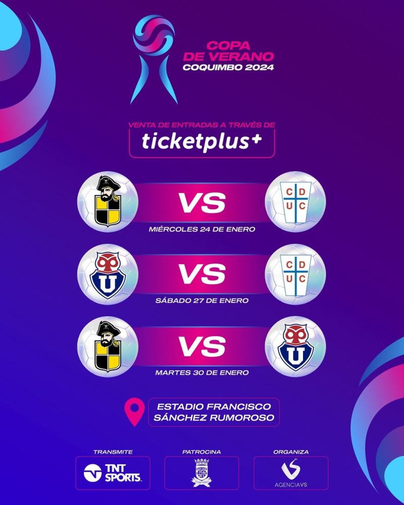 Revisa el fixture de la Copa de Verano 2024 - Créditos: Instagram