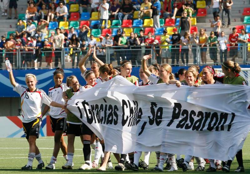 Alemania agredeció la hospitalidad de Chile en uno de los mundiales que recibió - Créditos: Sergio Acevedo