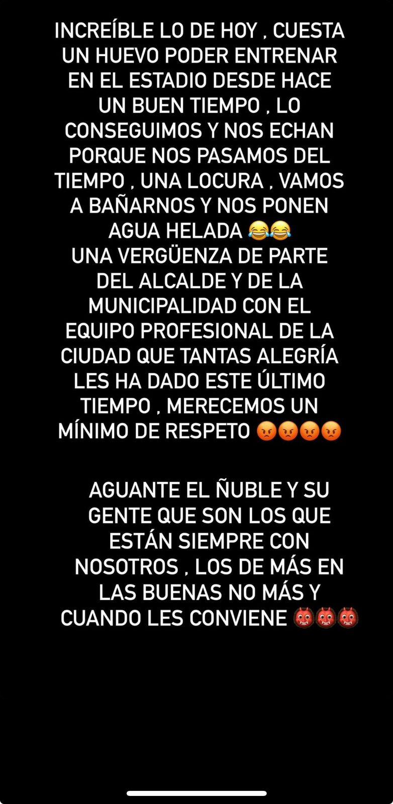 Patricio Rubio realizó un descargo a través de Instagram.