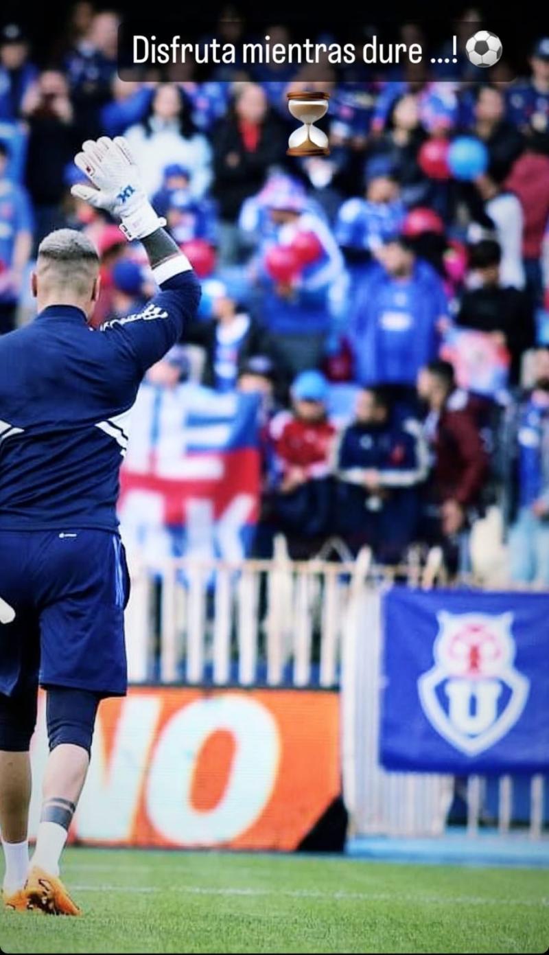 Cristóbal Campos lanzó un enigmático mensaje y deja dudas sobre su continuidad en la U de Chile. / Foto: Instagram