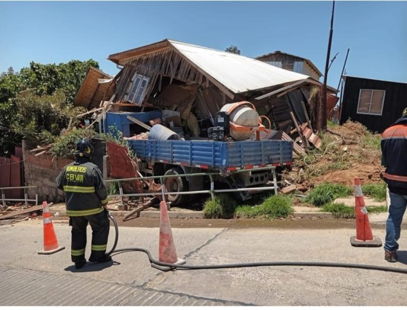 Bomberos - Accidente en Valparaíso