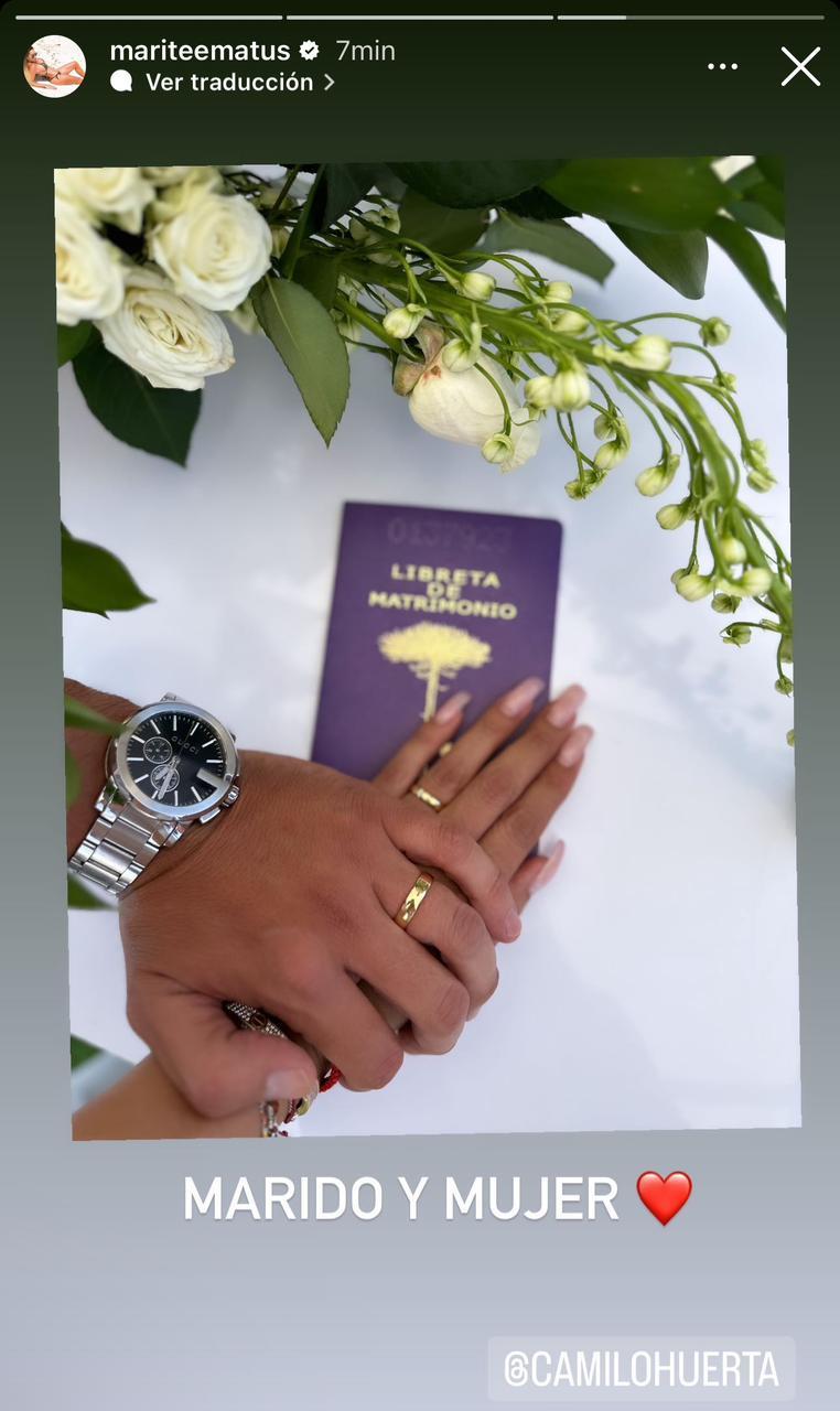 Instagram - Marité Matus y Camilo Huerta