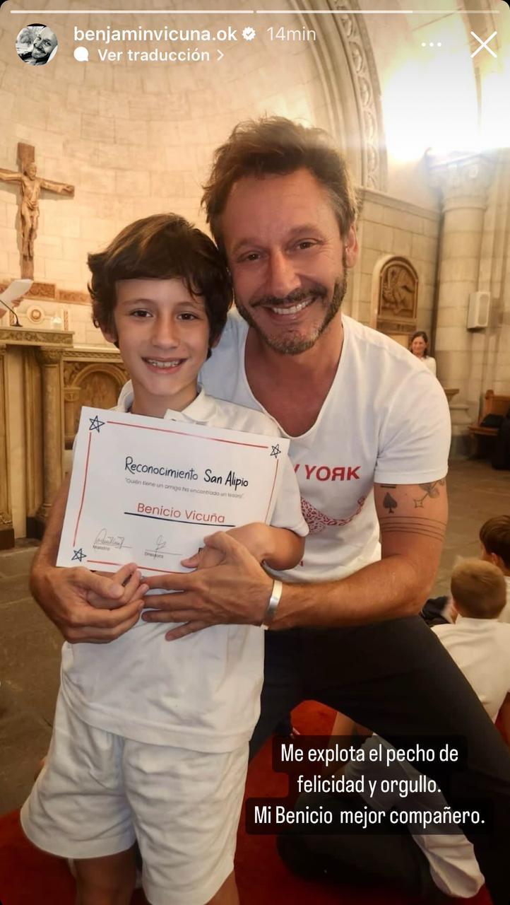 Instagram - Benjamín Vicuña y su hijo Benicio