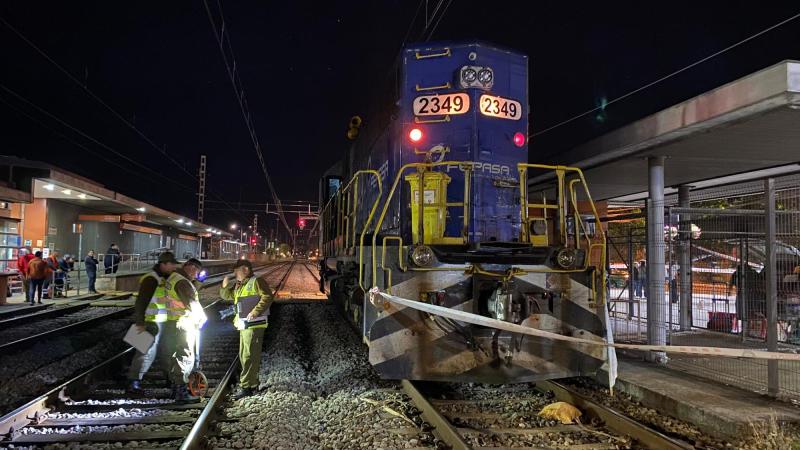 T13 - Tren de carga atropelló a hombre en silla de ruedas en Chiguayante