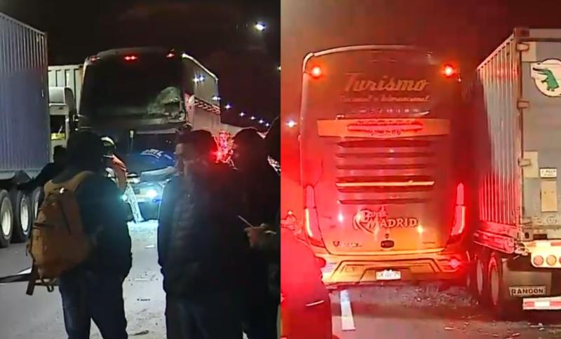 Accidente de tránsito en túnel Zapata