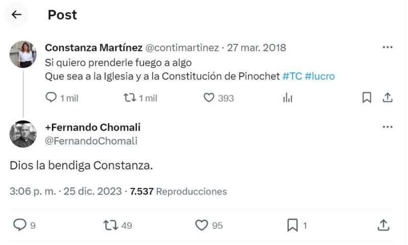 La respuesta de Chomali