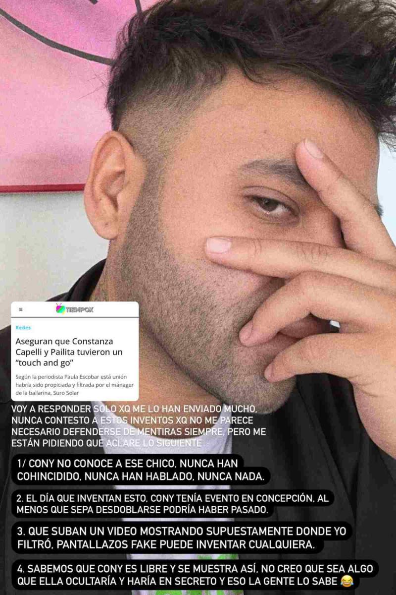 Captura - Mánager de Constanza Capelli aclara supuesto romance con Pailita.