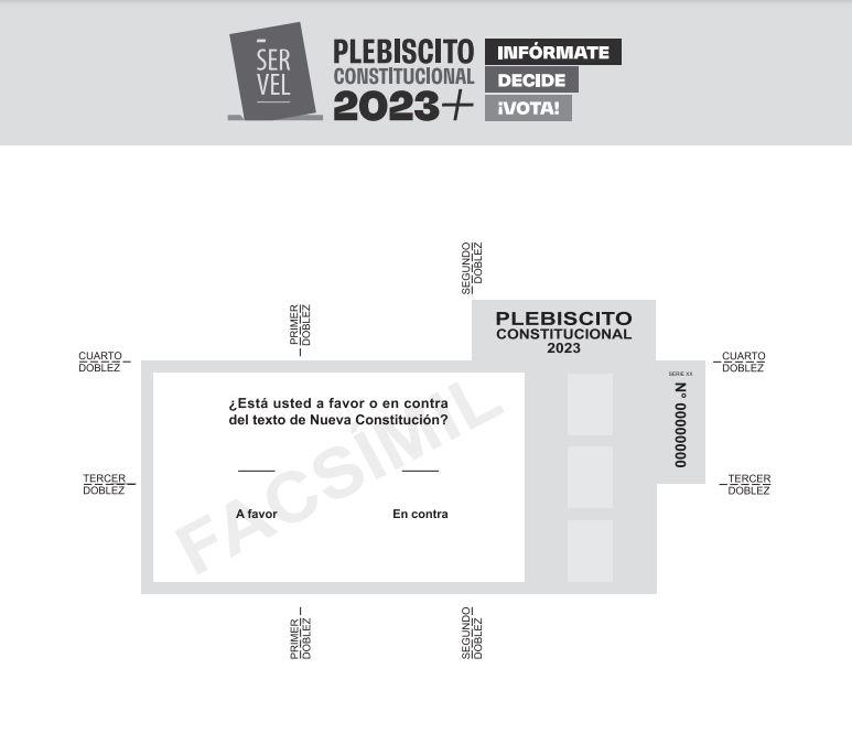 Servel- Facsímil voto plebiscito