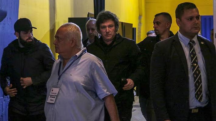 Milei en La Bombonera - Créditos: La Nación