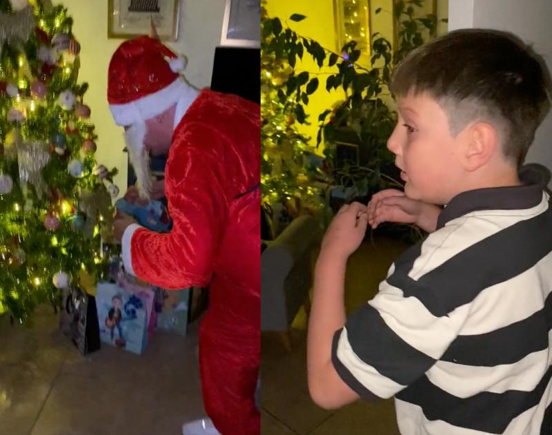 José Pablo se sorprendió al enterarse que su papá era el viejito pascuero