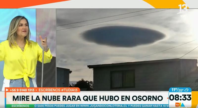 Extraña nube en Osorno