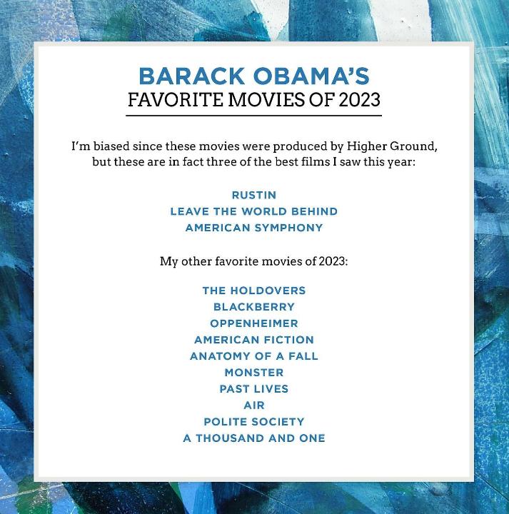 Instagram @BarackObama - Obama publicó su playlist del año e incluyó a Shakira y Karol G
