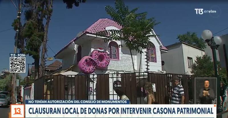 T13 - Clausuran local de donas en Providencia