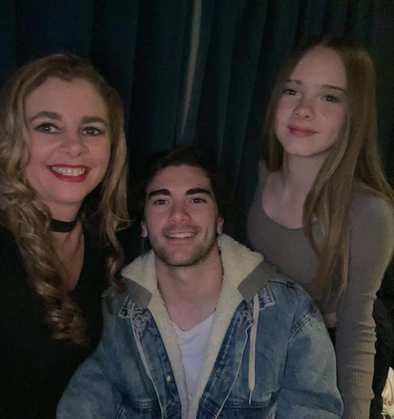 Instagram - Titi García-Huidobro con sus hijos María Fernanda y Matías