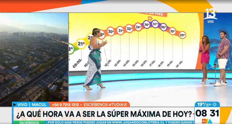 Canal 13 - Calor extremo en Santiago