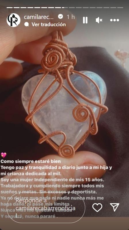 Camila Recabarren en Instagram