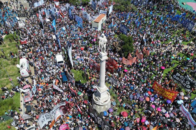 Protesta de la CGT, 27 de diciembre - AFP