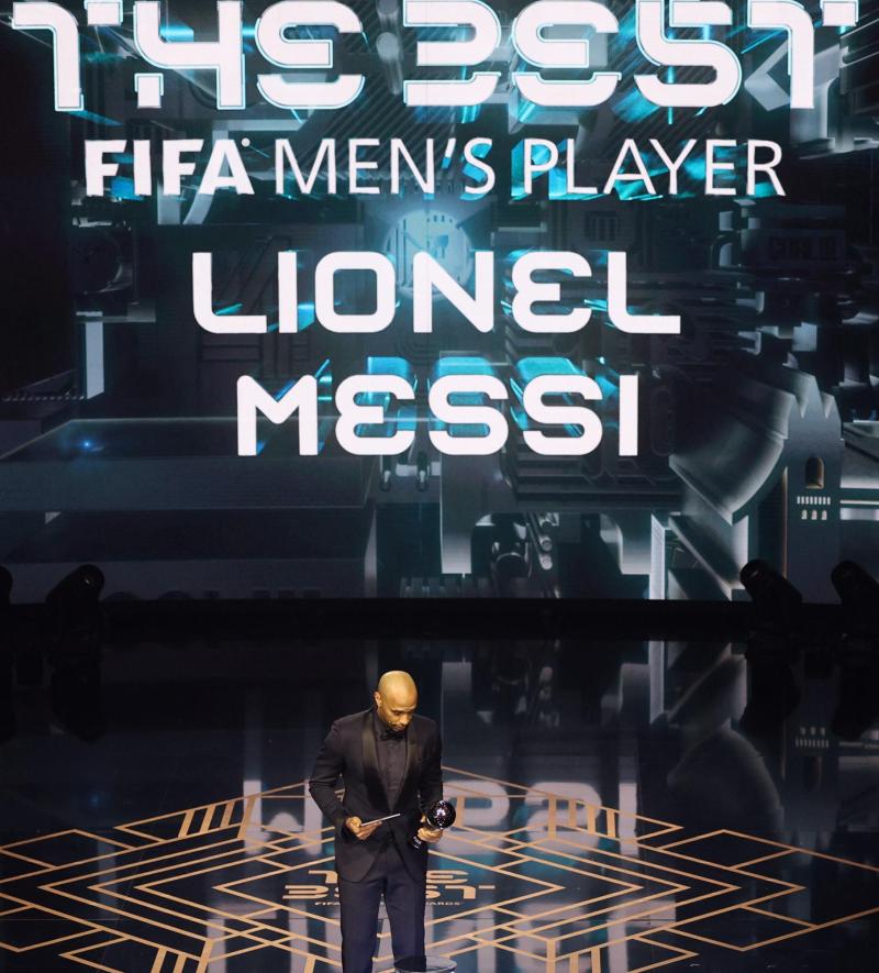 AFP - Thierry Henry fue el encargado de nombrar a Messi como el The Best 2023