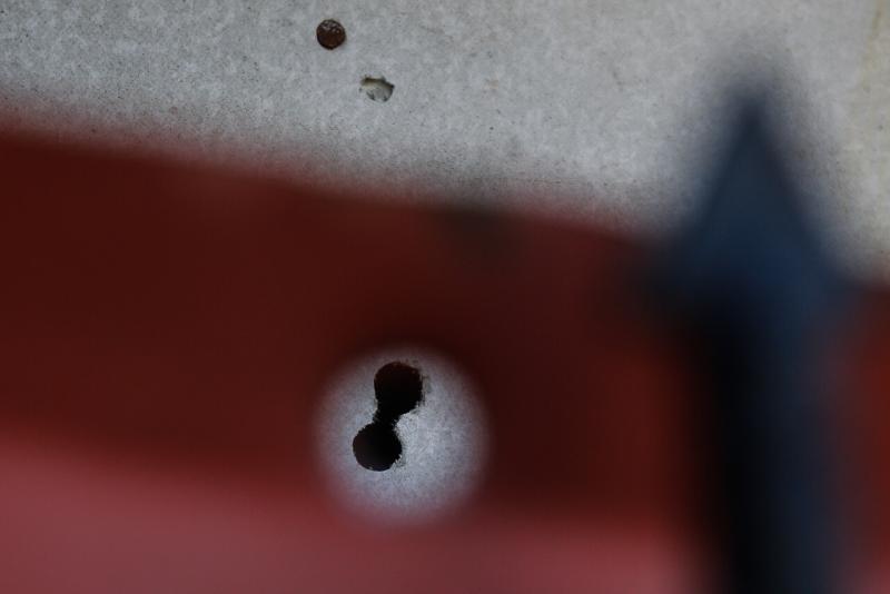 Vivienda afectada por balacera - Agencia Uno