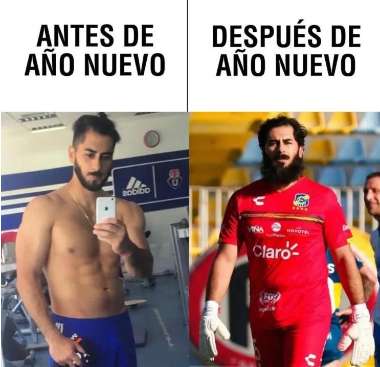 Johnny Herrera se convirtió en meme de fin de año y respondió a la humorada con una reveladora imagen (@momentostst)