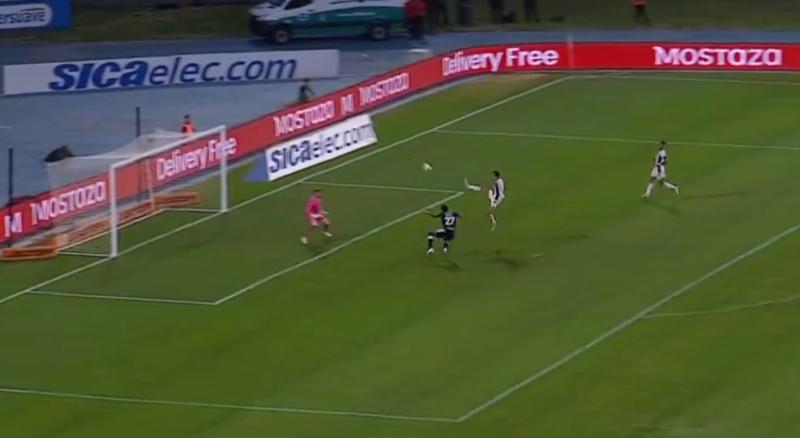 Matías Catalán hizo un autogol en el estreno de la Liga Profesional de Argentina. (Captura de Pantalla)