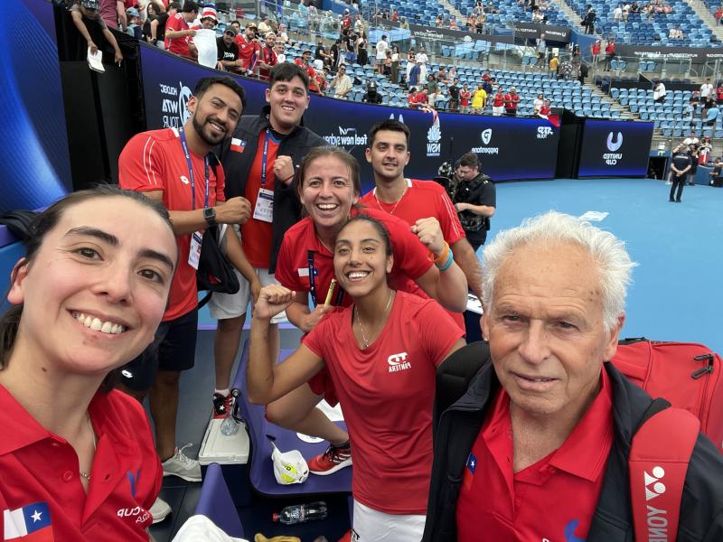 Chile dio el batacazo y venció al equipo Griego en la United Cup. / Foto: @atptour