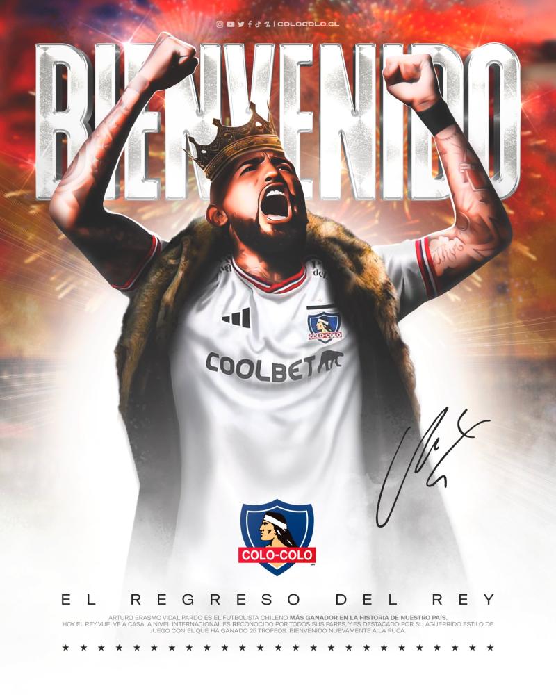 Arturo Vidal anunció el fichaje de Arturo Vidal / Twitter