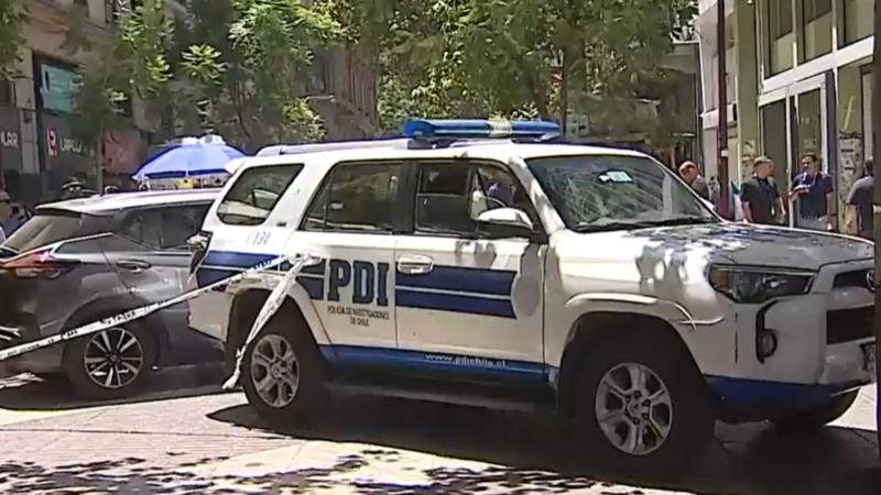 Balacera se registró en el Paseo Ahumada: Delincuentes intentaron asaltar a funcionarios de la PDI