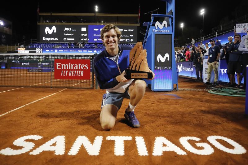 Nicolás Jarry es el vigente campeón del ATP Chile Open. Imagen: Photosport.