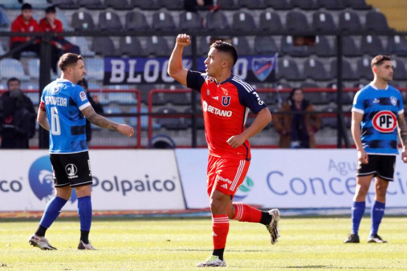Nico Guerra anotó 8 goles en 29 partidos con la camiseta de la U en 2023 - Photosport