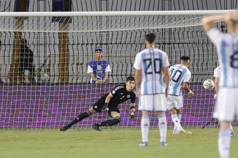 La Roja se despidió del Preolímpico tras sufrir dura derrota ante Argentina. (Photosport)