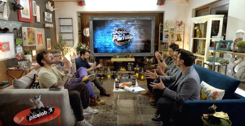 Canal 13 - Edo Caroe, Alejandro Barros y Tomás Leiva en Socios de la parrilla