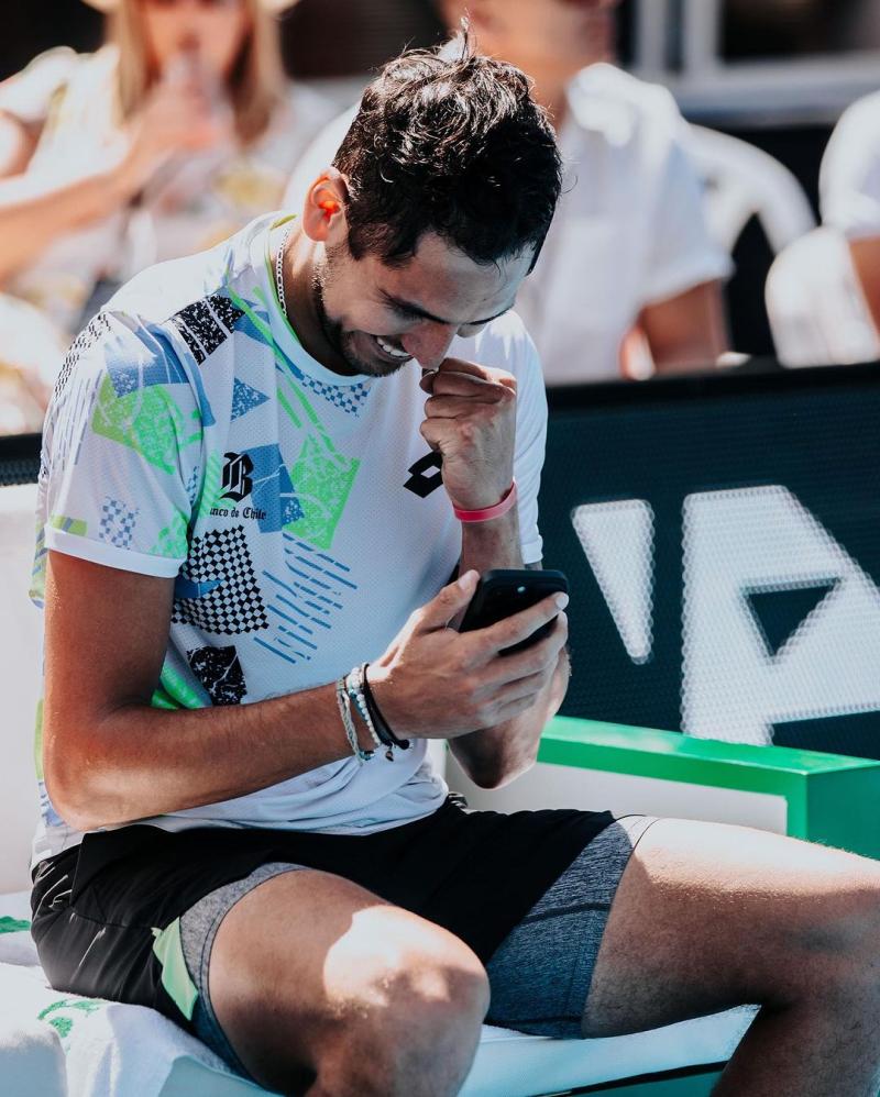 Alejandro Tabilo luego de ganar el ATP 250 de Auckland - Créditos: Instagram