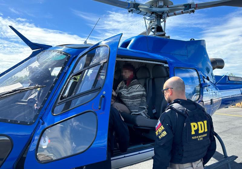 PDI - Facundo Jones Huala llega a Chile