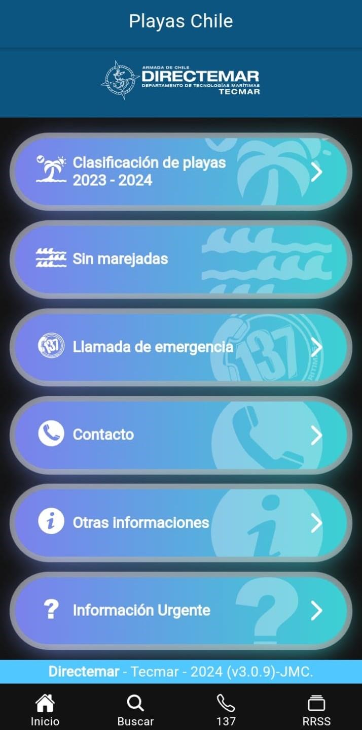 Directemar - Así se pueden ver las playas habilitadas