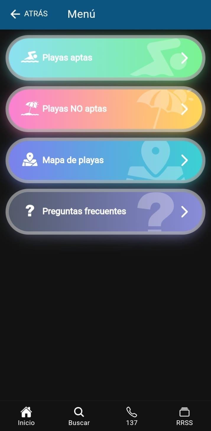 Directemar - Así se pueden ver las playas habilitadas