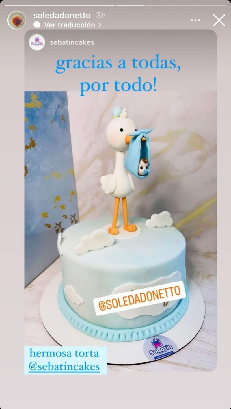 Instagram - Torta del baby shower de Soledad Onetto