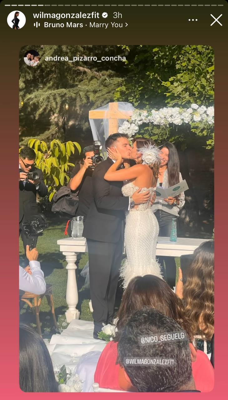 Instagram - Wilma González se casó con Nicolás Seguel