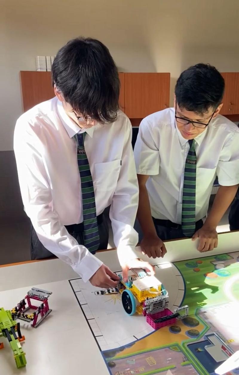 Alumnos del colegio PuenteMaipo