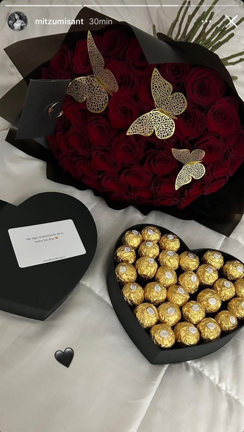 El regalo de Lucas Assadi a su novia Mitzumi Santibáñez - Créditos: Instagram