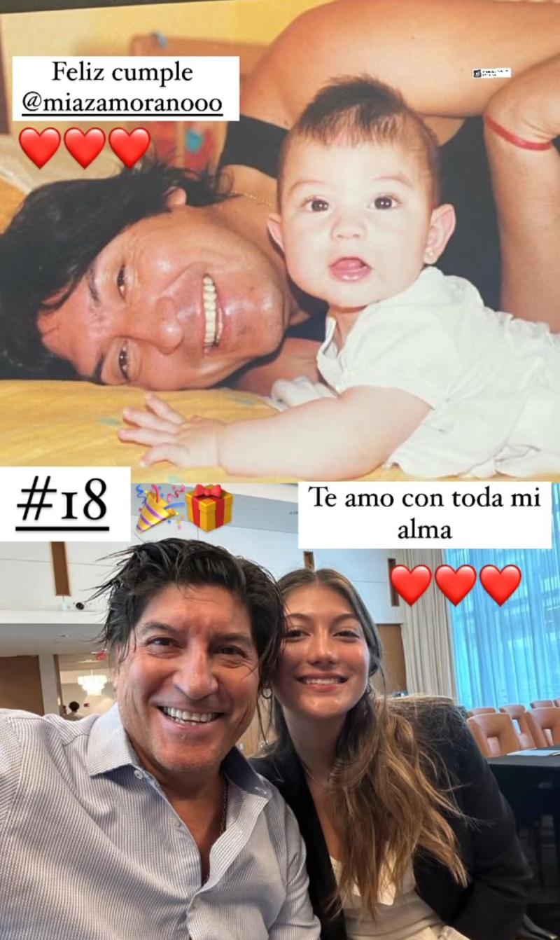 Iván Zamorano festejó el cumpleaños de su hija Mía - Créditos: Instagram