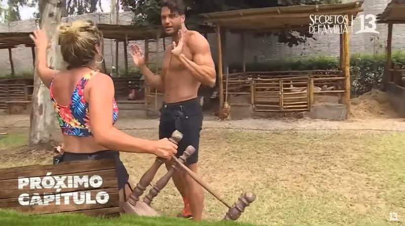 Canal 13 - Pelea de Angélica Sepúlveda y Fabio Agostini en Tierra Brava