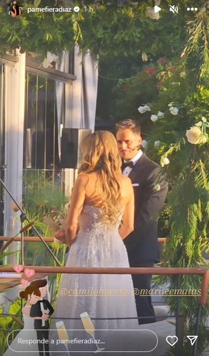 Instagram - Las primeras imágenes del matrimonio de Marité Matus y Camilo Huerta