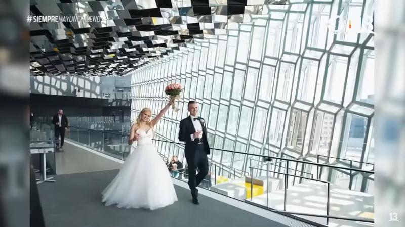 Canal 13 - Chilena Camila Canales y Arnar Búason